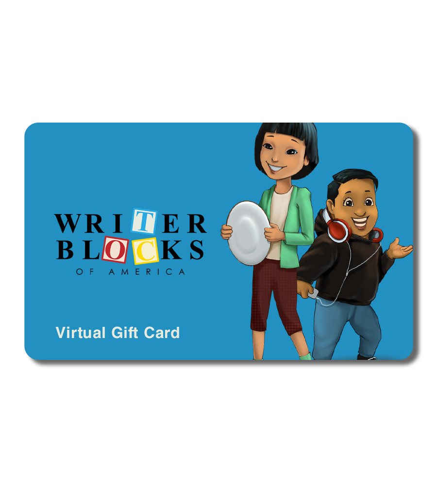 Writer Blocks Books Gift Card